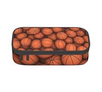 Trousse à Crayons, Trousse à Crayons imprimée de Grande capacité, Porte-Crayon pour Bureau, école,Basket Orange