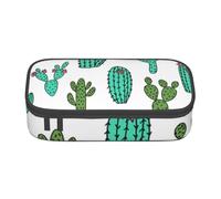 Trousse à Crayons, Trousse à Crayons imprimée de Grande capacité, Porte-Crayon pour Bureau, école,Cactus Cactus Conception De Cactus