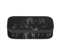 Trousse à Crayons, Trousse à Crayons imprimée de Grande capacité, Porte-Crayon pour Bureau, école,Cane Corso Animaux Chiot Noir Cane Corso