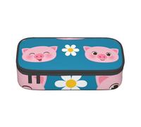 Trousse à Crayons, Trousse à Crayons imprimée de Grande capacité, Porte-Crayon pour Bureau, école,Cochon Mignon