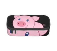 Trousse à Crayons, Trousse à Crayons imprimée de Grande capacité, Porte-Crayon pour Bureau, école,Cochon de Dessin animé Mignon