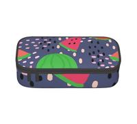 Trousse à Crayons, Trousse à Crayons imprimée de Grande capacité, Porte-Crayon pour Bureau, école,Conception de pastèque aux Fruits d'été