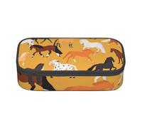 Trousse à Crayons, Trousse à Crayons imprimée de Grande capacité, Porte-Crayon pour Bureau, école,Différents Types de Chevaux