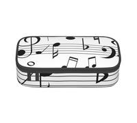 Trousse à Crayons, Trousse à Crayons imprimée de Grande capacité, Porte-Crayon pour Bureau, école,Échelles de Notes de Musique Noire
