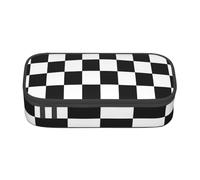 Trousse à Crayons, Trousse à Crayons imprimée de Grande capacité, Porte-Crayon pour Bureau, école,Échiquier en Damier