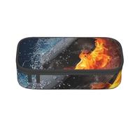 Trousse à Crayons, Trousse à Crayons imprimée de Grande capacité, Porte-Crayon pour Bureau, école,Feu de Hockey sur Glace