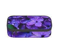 Trousse à Crayons, Trousse à Crayons imprimée de Grande capacité, Porte-Crayon pour Bureau, école,Fleur Violette