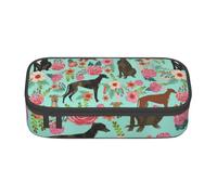 Trousse à Crayons, Trousse à Crayons imprimée de Grande capacité, Porte-Crayon pour Bureau, école,Fleurs de lévriers