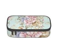 Trousse à Crayons, Trousse à Crayons imprimée de Grande capacité, Porte-Crayon pour Bureau, école,Fleur Aquarelle Floral Printemps