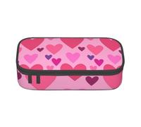 Trousse à Crayons, Trousse à Crayons imprimée de Grande capacité, Porte-Crayon pour Bureau, école,Forme d'amour Rose