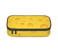 Trousse à Crayons, Trousse à Crayons imprimée de Grande capacité, Porte-Crayon pour Bureau, école,Fromage Jaune