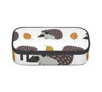 Trousse à Crayons, Trousse à Crayons imprimée de Grande capacité, Porte-Crayon pour Bureau, école,Hérisson de Feuilles d'automne