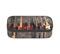 Trousse à Crayons, Trousse à Crayons imprimée de Grande capacité, Porte-Crayon pour Bureau, école,Impression de Guitare électrique Cool
