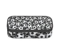 Trousse à Crayons, Trousse à Crayons imprimée de Grande capacité, Porte-Crayon pour Bureau, école,Impression de tas de Ballons de Football