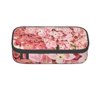 Trousse à Crayons, Trousse à Crayons imprimée de Grande capacité, Porte-Crayon pour Bureau, école,Impression de Fleurs Roses