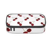 Trousse à Crayons, Trousse à Crayons imprimée de Grande capacité, Porte-Crayon pour Bureau, école,Joli Motif de Cerise