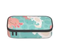 Trousse à Crayons, Trousse à Crayons imprimée de Grande capacité, Porte-Crayon pour Bureau, école,Kawaii bébé Mignon Axolotl