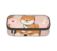 Trousse à Crayons, Trousse à Crayons imprimée de Grande capacité, Porte-Crayon pour Bureau, école,Kawaii Mignon Shiba Inu
