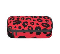 Trousse à Crayons, Trousse à Crayons imprimée de Grande capacité, Porte-Crayon pour Bureau, école,Léopard Lion Tigre Animal Pri