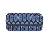 Trousse à Crayons, Trousse à Crayons imprimée de Grande capacité, Porte-Crayon pour Bureau, école,Mode Textile Tissu Imprimé Africain Beauté Abstraite