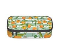 Trousse à Crayons, Trousse à Crayons imprimée de Grande capacité, Porte-Crayon pour Bureau, école,Modèle d'agrumes Oranges