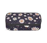 Trousse à Crayons, Trousse à Crayons imprimée de Grande capacité, Porte-Crayon pour Bureau, école,Motif Marguerite