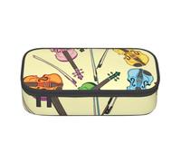 Trousse à Crayons, Trousse à Crayons imprimée de Grande capacité, Porte-Crayon pour Bureau, école,Note de Musique pour Violon