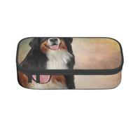Trousse à Crayons, Trousse à Crayons imprimée de Grande capacité, Porte-Crayon pour Bureau, école,Race de Chien drôle Portrait de Bouvier Bernois