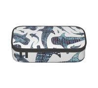 Trousse à Crayons, Trousse à Crayons imprimée de Grande capacité, Porte-Crayon pour Bureau, école,Requin Baleine