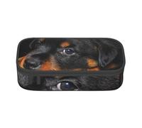 Trousse à Crayons, Trousse à Crayons imprimée de Grande capacité, Porte-Crayon pour Bureau, école,Rottweiler Puppy Animaux Petits Chiens Rottweiler