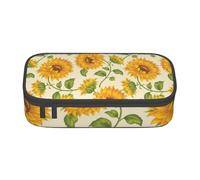 Trousse à Crayons, Trousse à Crayons imprimée de Grande capacité, Porte-Crayon pour Bureau, école,Sories de Tournesol fraîches imprimées
