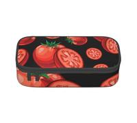 Trousse à Crayons, Trousse à Crayons imprimée de Grande capacité, Porte-Crayon pour Bureau, école,Tomates Rouges