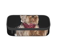 Trousse à Crayons, Trousse à Crayons imprimée de Grande capacité, Porte-Crayon pour Bureau, école,Yorkshire Terrier Tasse à Thé Chien Bébé