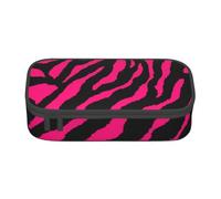 Trousse à Crayons, Trousse à Crayons imprimée de Grande capacité, Porte-Crayon pour Bureau, école,Zèbre Tigre Léopard Rose