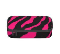 Trousse à Crayons, Trousse à Crayons imprimée de Grande capacité, Porte-Crayon pour Bureau, école,Zèbre Noir Rose