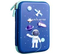 Trousse À Crayons Trousse Kawaii Grande Capacité Sac À Stylos Crayon Con 3 Compartiments Pratique Trousse Scolaire Pour Scolaire Trousse À Crayons Organiseur(Bleu Pas De Papier À Lettres)