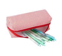 Trousse à Crayons | Trousse Mignonne de Grande capacité Trousse à Crayons, Organisateur avec Fermeture éclair pour Bureau, Bureau, Cours, Dessin, préscolaire, Cours d'art pour, Rouge, Voir