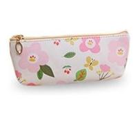 Trousse à crayons, trousse scolaire série fleurs ( Rose ) rose G