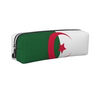 Trousse à crayons unisexe avec imprimé drapeau de l'Algérie pour le bureau, les voyages, Argenté., One Size, Organiseur de sac