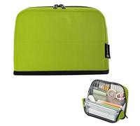 Trousse à crayons verte dégradée avec fermeture éclair - Trousse de rangement pour adolescentes et filles - Pour la rentrée scolaire - Fournitures de bureau