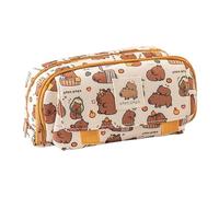 Trousse À D'école Stylos De Capacité Jolie Boîte Animaux Pour Marqueurs Fournitures D'art Rangement De Jolies Boîtes Capybara Pochette