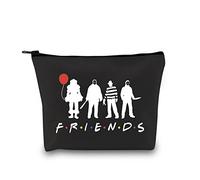 Trousse à fermeture éclair Friends Horror Halloween Michael Myers Jason Films d'horreur effrayants Killers Squad Cadeau de maquillage pour femme, Fri Killer Black Eu, Trousse de beauté