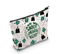 Trousse à fermeture éclair pour fans de l'école magique inspirée du film Ask Me About Draco, Sac Ask Me