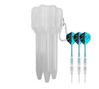 Trousse à fléchettes à Pointe Douce, boîte à Pointes et fûts - étui Robuste Portable Extensible pour flèches de compétition pour Garage extérieur Salle de Jeux Pratique, Blanc, riferimento Alla