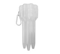 Trousse à fléchettes à pointe souple - Boîte à embouts rigides, étui robuste portable extensible pour flèches de compétition pour garage extérieur salle de jeux pratique, Blanc, riferimento alla
