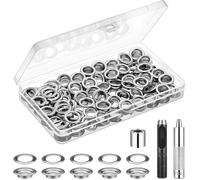 Trousse à œillets 120 set oeillets pour baches, Kit de grommets eyelets diamètre intérieur 12mm
