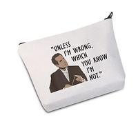 Trousse à maquillage avec citation de moine « I'm Wrong Which You Know I'm Not », That You Know Bag