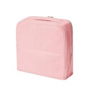 Trousse à Maquillage compacte et élégante à Compartiments, Trousse de Voyage Portable et Stable avec Compartiments, Trousse à Maquillage imperméable de Grande capacité (Rose)