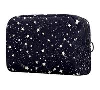 Trousse à maquillage constellations et étoiles pour femme, trousse de toilette de voyage, grande pochette de maquillage pratique avec fermeture éclair, multicolore, 18.5x7.5x13cm/7.3x3x5.1in, Trousse