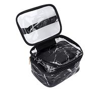 Trousse à Maquillage Double Couche Transparente de Grande capacité, Trousse de Maquillage de Voyage en PVC Haute durabilité pour Voyage et Usage Quotidien, Sac de Rangement